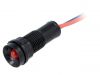 Индикаторна лампа LED, LR-D5-12AC/DC, 12VAC, червен, IP40