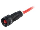 Индикаторна лампа LED, LR-D5-230AC, 230VAC, червен, IP40