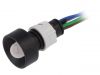 Indicator lamp LED, LRGB-D10-24AC/DCWK, 24VAC, red/green/blue, IP40