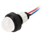 Indicator lamp LED, LW-D20-12AC/DC, 12VAC, white, IP40