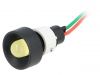 Индикаторна лампа LED, LY-D10-24AC/DC, 24VAC, жълт, IP40