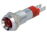 Indicator lamp LED, SMBD08014, 24~28VDC, red, IP67