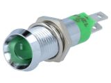 Indicator lamp LED, SMBD08212, 12~14VDC, green, IP67