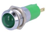 Indicator lamp LED, SMBD14224, 24~28VDC, green, IP67