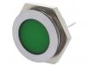 Индикаторна лампа LED, SMFL22712, 12~14VDC, зелен, IP67