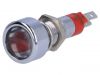Индикаторна лампа LED, SMLD08014, 24~28VAC, червен, IP67