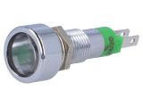 Индикаторна лампа LED, SMLD08214, 24~28VAC, зелен, IP67