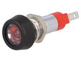 Indicator lamp LED, SMPD08014, 24~28VAC, red, IP67