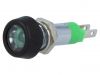 Indicator lamp LED, SMPD08214, 24~28VAC, green, IP67