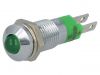 Indicator lamp LED, SMQD08214, 24~28VDC, green, IP40