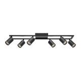 LED спот прожектор за повърхностен монтаж, 6x35W, GU10, черен, BH04-00861