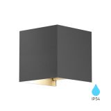 LED фасадна лампа max 10W, 230VAC, G9, IP54, BG38-03402, сив