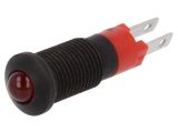 Индикаторна лампа LED, SMRD08012, 12~14VDC, червен, IP40