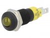 Indicator lamp LED, SMRD08112, 12~14VDC, yellow, IP40