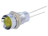 Индикаторна лампа LED, SMZS081, 2.1VDC, жълт, IP40