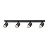 LED спот прожектор за повърхностен монтаж, 4x35W, GU10, черен, BH04-00841