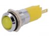 Индикаторна лампа LED, SWBU14124A, 24~28VAC, жълт, IP67