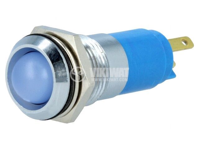 Индикаторна лампа LED, SWBU14424A, 24~28VAC, син, IP67