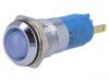 Индикаторна лампа LED, SWBU14428A, 230VAC, син, IP67