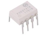 Optocoupler FOD2741B, transistor output, 1 channel, DIP8