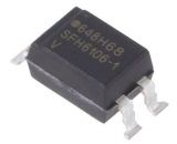 Optocoupler SFH6106-1T, transistor output, 1 channel, Gull wing 4
