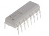 Optocoupler TLP620-4, transistor output, 4 channels, DIP16