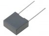 Capacitor polyester, 100nF, 250V, THT, MPEB-100N/250