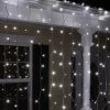 Светеща коледна украса тип завеса, 1.5x2m, 35W, студенобяла, IP44, 300 LEDs - 4