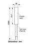 Терморезистор тип Pt46, ЕСПА01АБ3, 0°C - 300°C, Ф8 mm, дължина 30 mm - 2 - Викиват Терморезистор тип Pt46, ЕСПА01АБ3, 0°C - 300°C, Ф8 mm, дължина 30 mm - 2