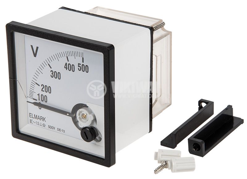 Analog voltmeter SD72 0-500 V AC 72x72mm - VIKIWAT