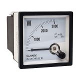 Analog wattmeter SD72, 0-3000W, 3-pole, 4-line, 72x72mm