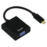 Преход USB type C/M - VGA/F, FHD, черен, HAMA-135727