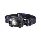 Челник за глава, презареждаем 3xLED, 120lm, бяла+червена светлина, USB, Li-ion 3.7V, 1200mAh, URZ0938.1, Rebel