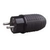 Rubber plug, black, 2P+Т, 16A, ІР44, 250VAC
