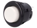 Button switch, button, OFF-(ON), 3A/125VAC, SPST, round 135674