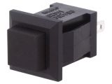 Button switch, button, OFF-(ON), 0.5A/250VAC, SPST, square 135675