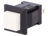 Button switch, button, OFF-(ON), 0.5A/250VAC, SPST, square