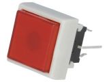 Button switch, for keyboard, ON-(ON), 0.1A/30VDC, DPDT, square 135697