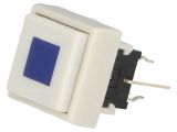 Button switch, for keyboard, ON-ON, 0.1A/30VDC, DPDT, square