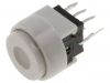 Button switch, for keyboard, ON-(ON), 0.1A/30VDC, DPDT, round