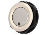Button switch, vandal resistant, OFF-(ON), 0.125A/48VDC, SPST, round