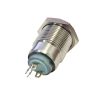 Бутонен превключвател, GQ16H-10EL/S, 16mm, 4 pins, метал - 2