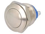 Button switch, vandal resistant, OFF-(ON), 2A/48VDC, SPST, protruding 135868