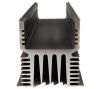 Aluminum cooling radiator profile 80mm 20A SSR relays oxidized - 1