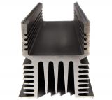 Aluminum cooling radiator profile 80mm 20A SSR relays oxidized