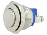 Button switch, vandal resistant, OFF-(ON), 0.5A/220VAC, SPST