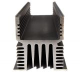 Aluminum cooling radiator profile for SSR relays 100A 190mm oxidized