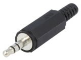 Connector, Stereo 3.5mm, plug, installation on conductor 136050