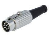 Connector, DIN, plug, installation on conductor 136061