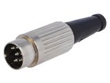 Connector, DIN, plug, installation on conductor 136068